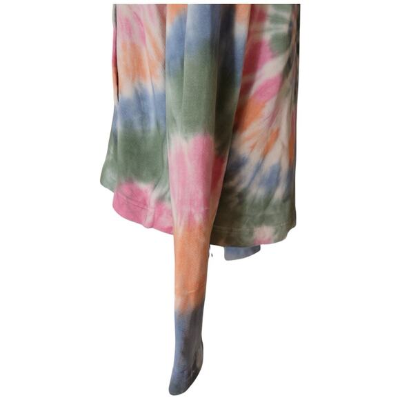 Raquel Allegra Tie Dye Crop Hoodie in Pastel Size 2/M - Picture 5 of 12